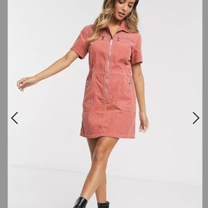 NWT Urban Bliss retro zip up dress in cord